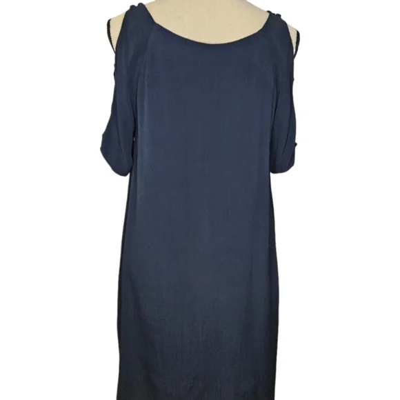 NWT - Maple Navy Cold Shoulder Dress - Picture 8 of 12